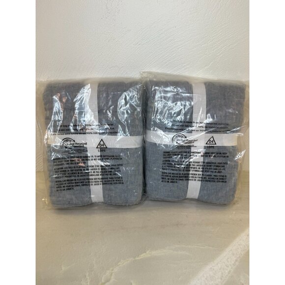 Pottery Barn Belgian Flax Linen Hand-Stitched Quilted Standard‎ Sham Set Of 2 - Picture 6 of 9